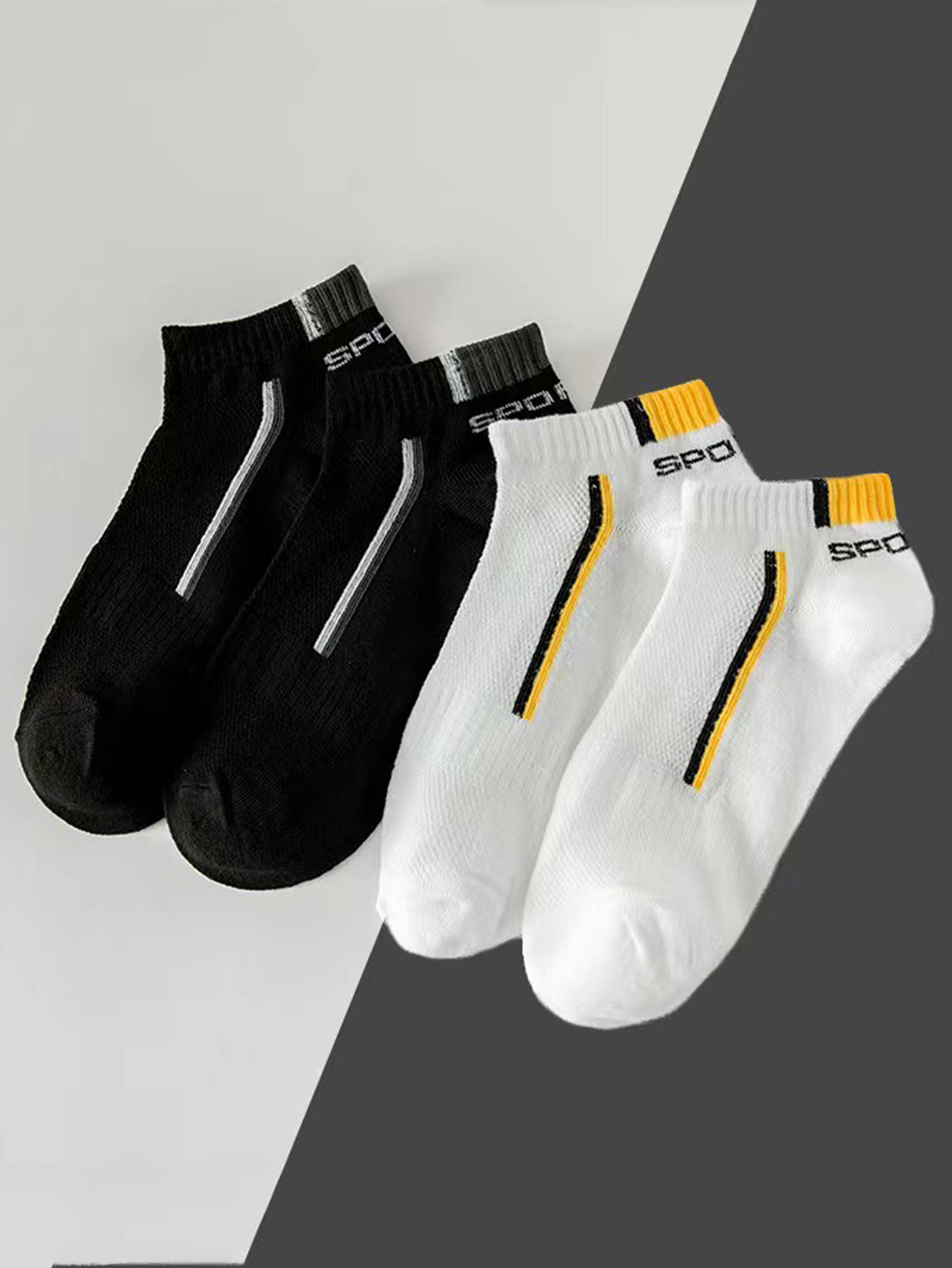 5足組 メンズ滑り止めアンクルボートソックス ブロックプリン - Ankle Sock Low Cut のレビューと価格