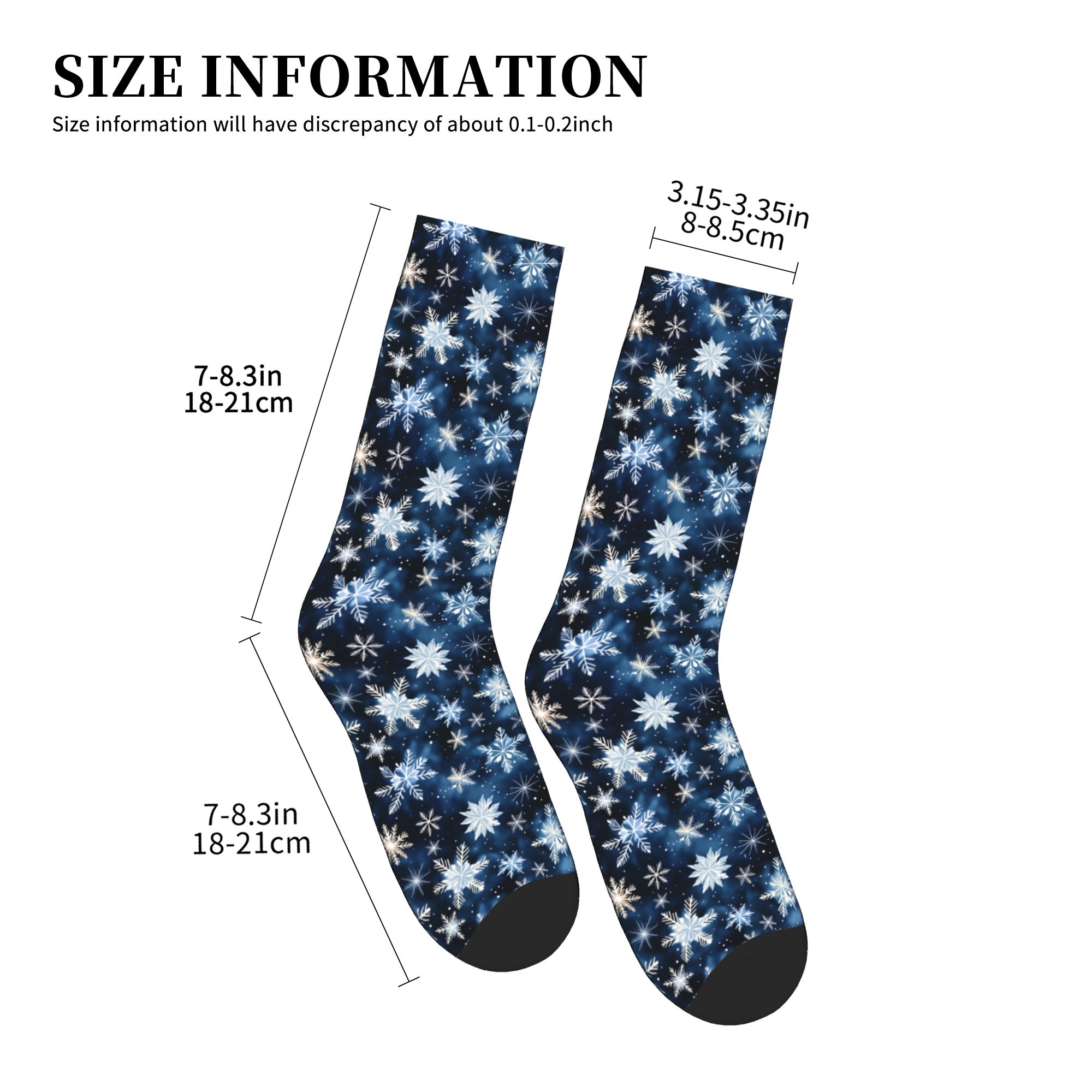 ネイビーブルーの雪の結晶パターンメンズクルーソックスユニセッ - Dress Sock Men のレビューと価格