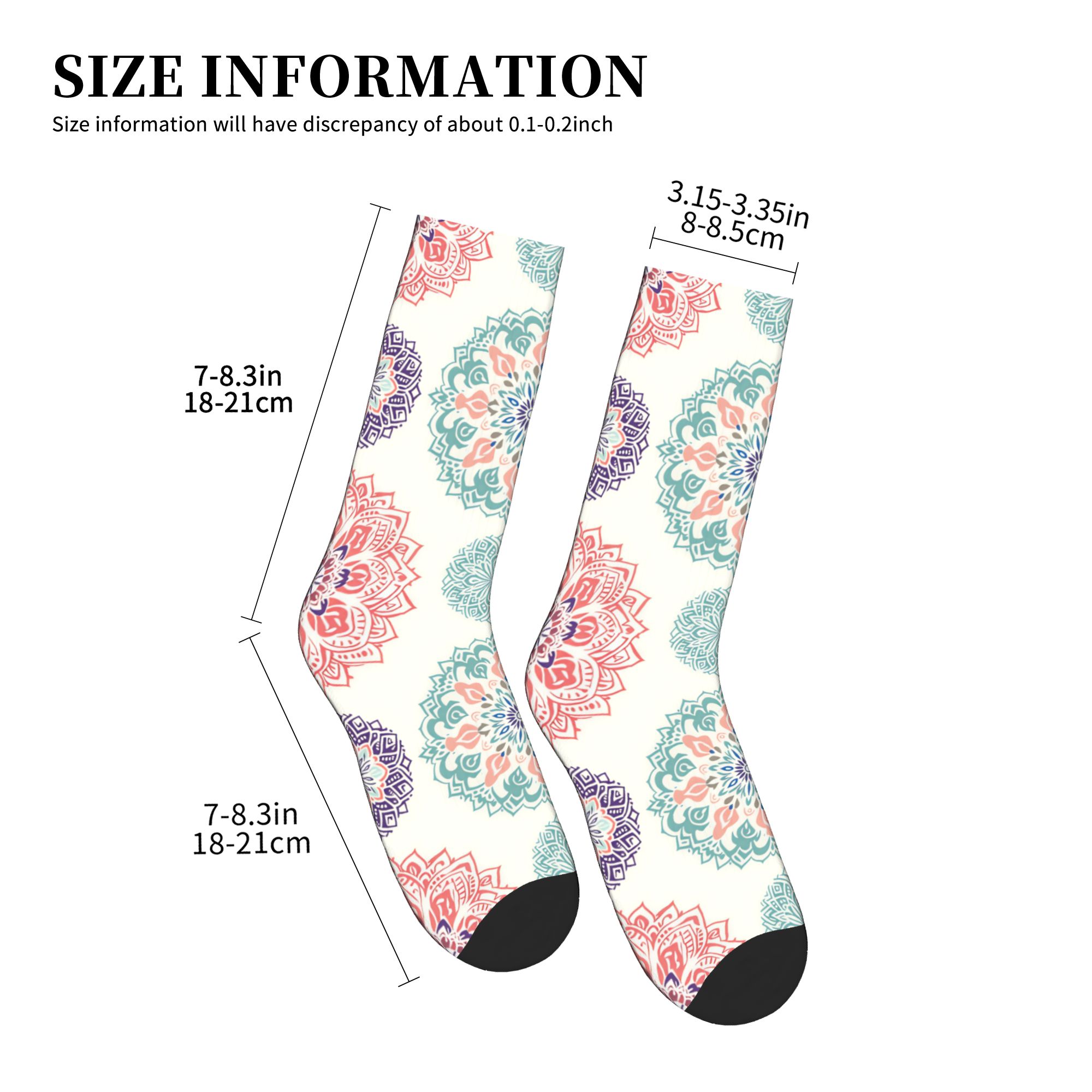 楽しいメンズパステルボヘミアンマンダラパターンドレスソックス - Dress Sock Men のレビューと価格