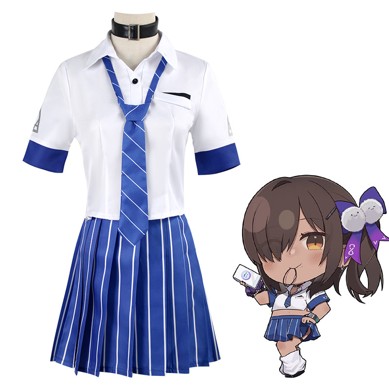 ナガコスプレ衣装 JK 制服ネイビーブレザープリーツスカート - Knee High Sock Women のレビューと価格