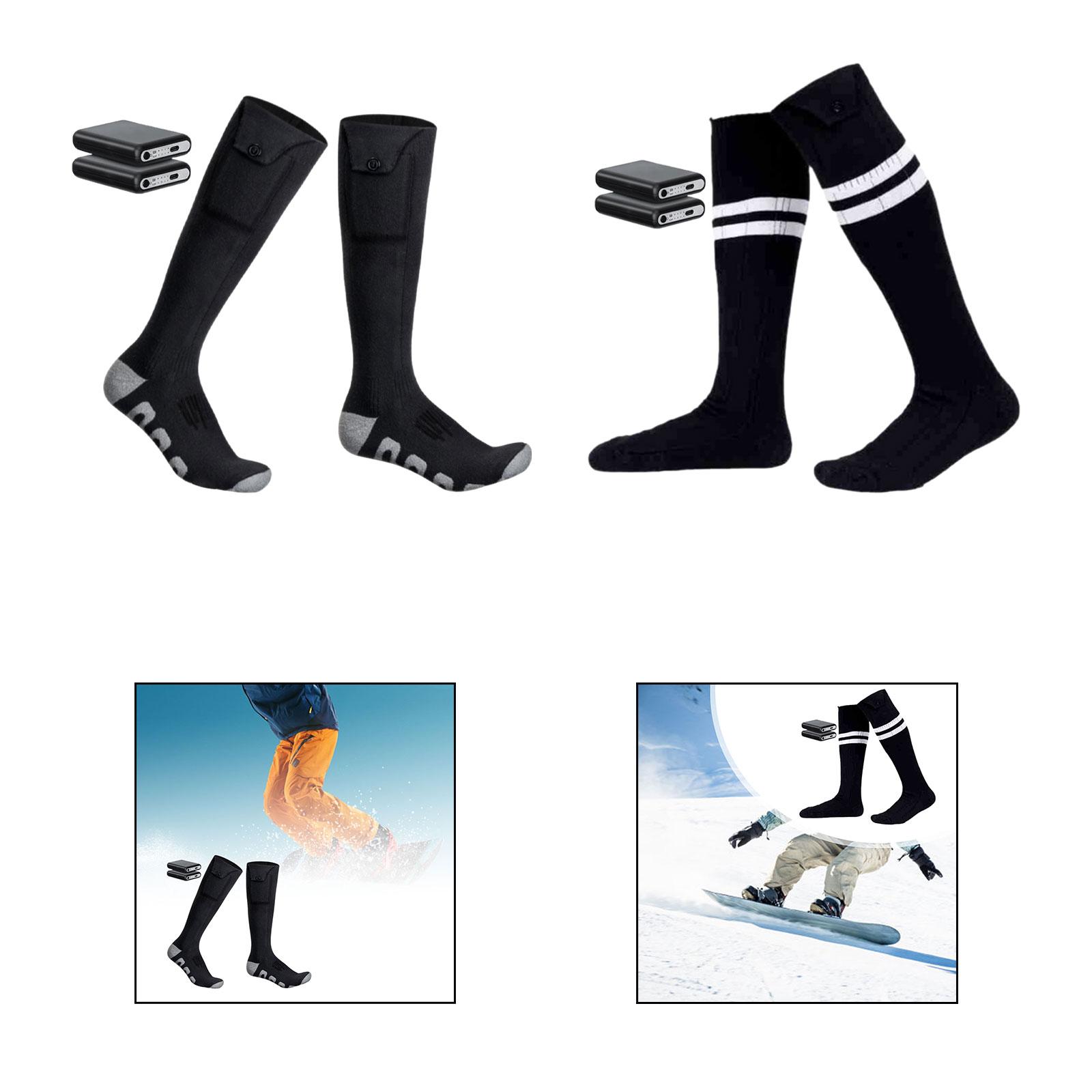 加熱ソックス ロング加熱ソックス 快適な冬用暖かいソックス  - Thermal Sock Winter のレビューと価格