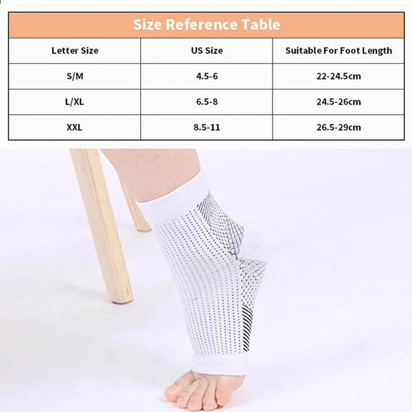 1組 神経障害用ソックス 足首プロテクター 疲労軽減 圧縮フ - Ankle Brace Sock のレビューと価格