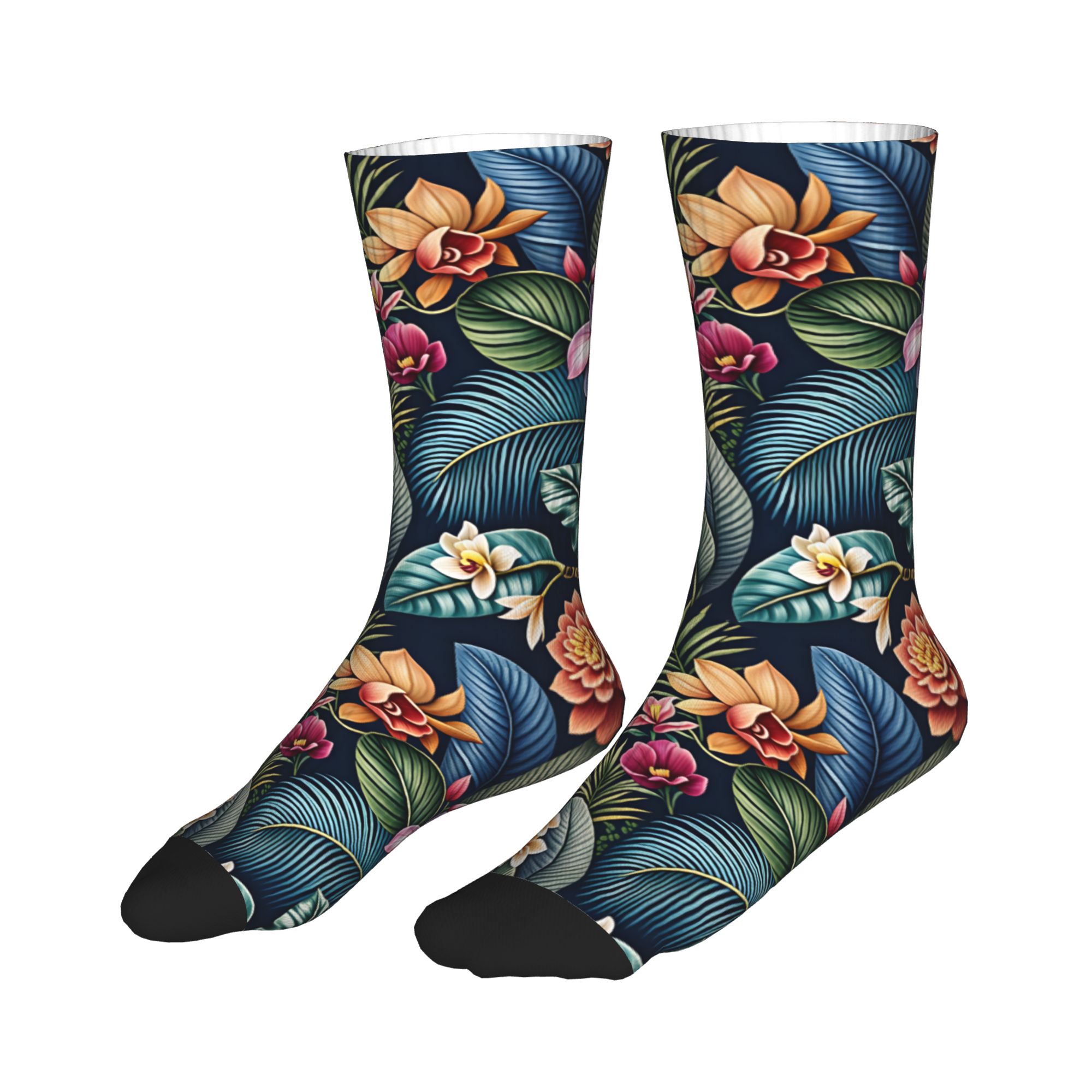 かわいいメンズヴィンテージダークトロピカル3Dレリーフオーキ - Dress Sock Men のレビューと価格