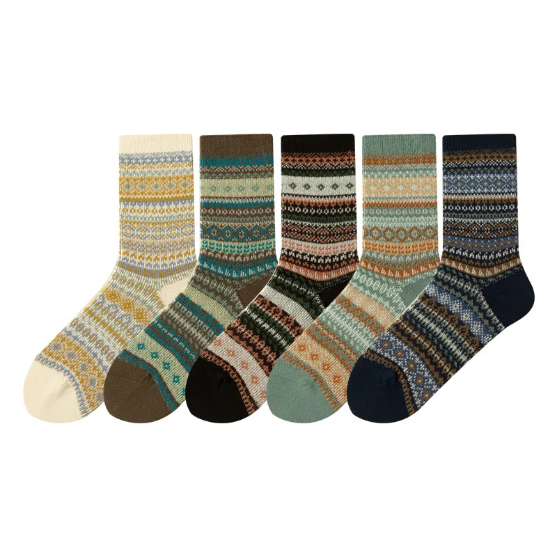 3足セット 女性用 コットンソックス 暖かく厚手の編み物 ク - Cotton Crew Sock Pack のレビューと価格